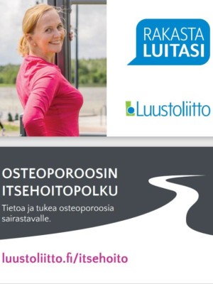 Osteoporoosin itsehoitopolku -esittelykortti: luustoliitto.fi/itsehoito