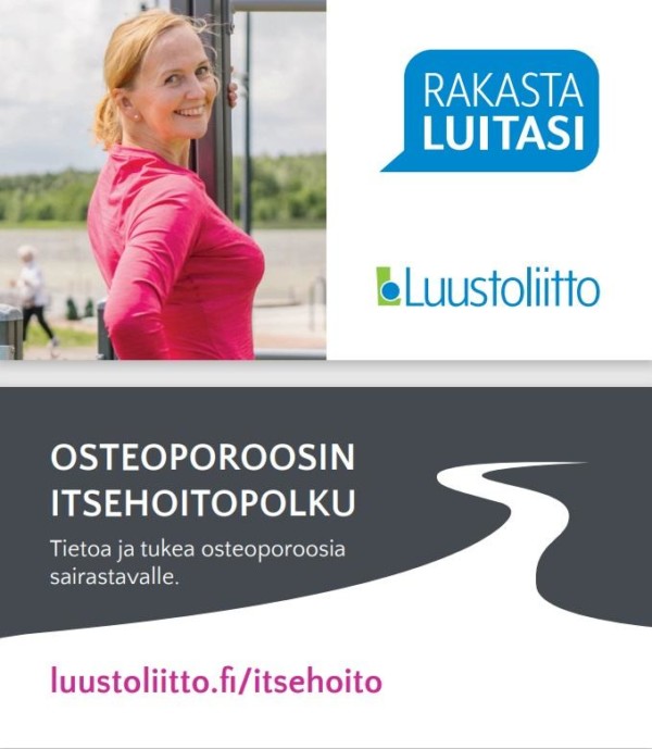 Osteoporoosin itsehoitopolku -esittelykortti: luustoliitto.fi/itsehoito